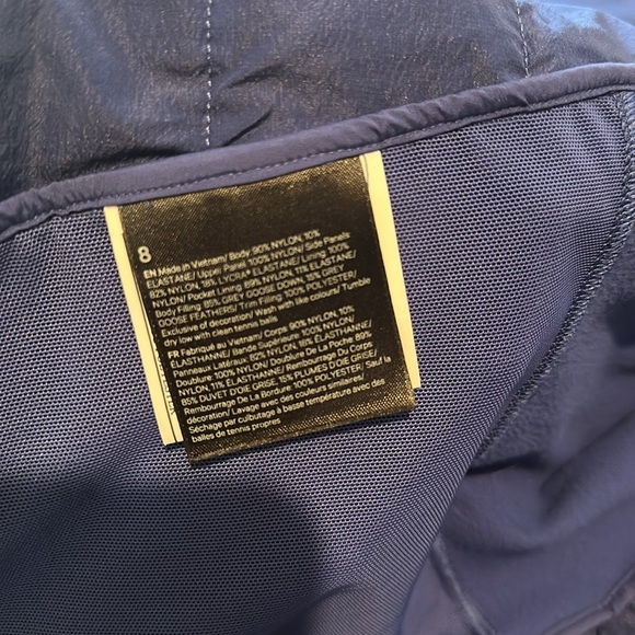 Women's Blue Puffer Vest - Picture 2 of 5